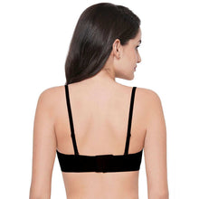 Load image into Gallery viewer, Wacoal Basic Mold Padded Wired Half Cup Everyday Wear Strapless Multiway Bra - Black WB78720IN