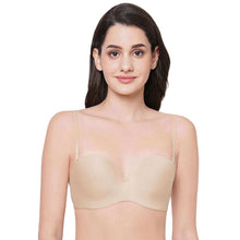 Load image into Gallery viewer, Wacoal Basic Mold Padded Wired Half Cup Everyday Wear Strapless Multiway Bra - Beige WB78720IN