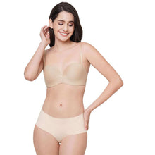 Load image into Gallery viewer, Wacoal Basic Mold Padded Wired Half Cup Everyday Wear Strapless Multiway Bra - Beige WB78720IN