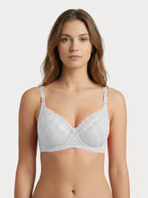 Load image into Gallery viewer, Sonari Non Padded Nylon Spandex Lace Bra | Medium Coverage, Wire Free, Adjustable Straps – SMT002