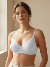 Load image into Gallery viewer, Sonari Non Padded Nylon Spandex Lace Bra | Medium Coverage, Wire Free, Adjustable Straps – SMT002