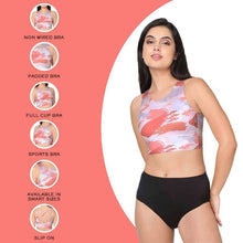 Load image into Gallery viewer, Wacoal Sports Lover Padded Non-wired Cross Back Medium Intensity Full coverage Sports Bra - Pink WR3450