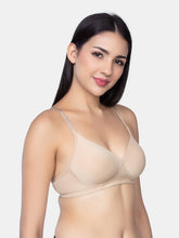 Load image into Gallery viewer, Sonari Lightly Padded Wirefree Nylon Moderate Coverage T-Shirt Bra with Adjustable Straps – YANA