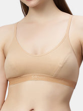 Load image into Gallery viewer, Sonari Non-Padded Wirefree Pure Cotton Medium Coverage Sports Bra with Adjustable Straps – YOGA