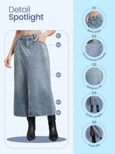 Load image into Gallery viewer, Go Colors Denim Skirt