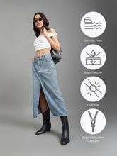 Load image into Gallery viewer, Go Colors Denim Skirt