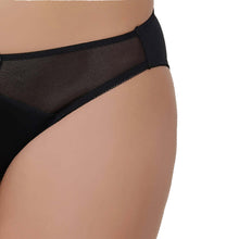 Load image into Gallery viewer, Wacoal Plunge Low Waist Medium Coverage Everyday Wear Bikini Panty - Black ZPY220