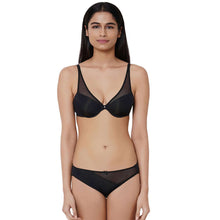 Load image into Gallery viewer, Wacoal Plunge Low Waist Medium Coverage Everyday Wear Bikini Panty - Black ZPY220