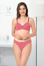 Load image into Gallery viewer, Amante Delicate Dots Bikini Panty - Sun Coral-Blue Pr 22801
