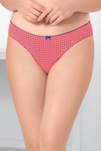 Load image into Gallery viewer, Amante Delicate Dots Bikini Panty - Sun Coral-Blue Pr 22801
