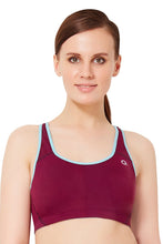 Load image into Gallery viewer, Amante Padded Non Wired Sports Bra - Potent Purple 17113