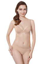 Load image into Gallery viewer, Amante Everyday Pushup Padded Wired Cotton Bra - Sandalwood 10214