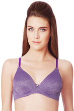 Load image into Gallery viewer, Amante Simply Chic Non-Padded Wired Bra - Royal Purple-Ash 26003