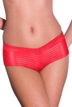 Load image into Gallery viewer, Amante Coral Sheer Stripes Boy Shorts - Coral 14801