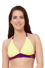 Load image into Gallery viewer, Amante Halter Swim Bikini Top - Lemonade 17611