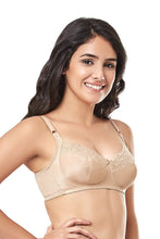 Load image into Gallery viewer, Amante every de Lace Contour Non-Padded Non-Wired Full Cover Bra - Sandalwood