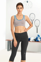 Load image into Gallery viewer, Amante Medium Impact Non-Padded Non-Wired Racerback Sports Bra - Gull-Blue 18102