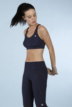 Load image into Gallery viewer, Amante Racerback Padded Non-Wired High Impact Sports Bra - Gibraltar Sea 17117