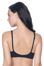 Load image into Gallery viewer, Amante Cotton Casuals Padded Non-Wired T-Shirt Bra - Black 10202