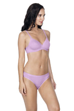 Load image into Gallery viewer, Amante Cotton Casuals Padded Non-Wired Printed T-Shirt Bra - Soft Lilac 10202
