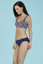 Load image into Gallery viewer, Amante Cool Contour Non-Padded Non-Wired Bra with Aloe Finish - Dark Denim 10421