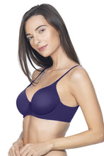 Load image into Gallery viewer, Amante Smooth Moves Padded Wired Ultimate T-Shirt Bra - Blue Jewel 10605