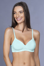 Load image into Gallery viewer, Amante Smooth Charm Padded Non-Wired T-Shirt Bra - Fresh Mint 10606