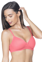 Load image into Gallery viewer, Amante Smooth Charm Padded Non-Wired T-Shirt Bra - Sunkist Coral 10606