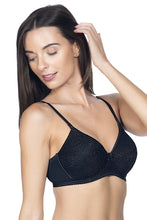 Load image into Gallery viewer, Amante Lace Essentials Padded Non-Wired Bra - Black 24302