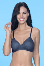 Load image into Gallery viewer, Amante Lace Essentials Padded Non-Wired Bra - Insignia Blue 24302