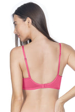 Load image into Gallery viewer, Amante Lace Essentials Padded Non-Wired Bra - Neon Pink 24302