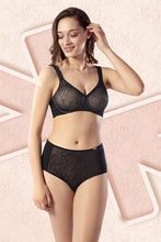 Load image into Gallery viewer, Amante Non-Padded Wired Lace Minimiser Bra - Black 71801