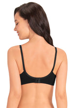 Load image into Gallery viewer, Amante Signature Cotton Padded Wired Bra - Black 72501