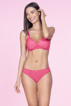 Load image into Gallery viewer, Amante Lace Essentials Bikini Panty - Neon Pink 24303