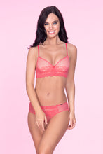 Load image into Gallery viewer, Amante Flawless Low Rise Lace Hipster - Rouge Contrast 29201