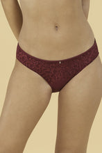 Load image into Gallery viewer, Amante Festive Aura Low Waist Bikini Panty - Deep Mulberry 73901
