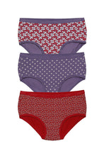Load image into Gallery viewer, Amante Full Brief Printed Panty (Pack of 3) 53101