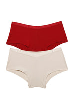 Load image into Gallery viewer, Amante Low Rise Solid Boyshorts (Pack of 2) 62001