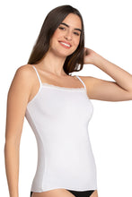 Load image into Gallery viewer, Amante Modal Lace Camisole (Pack of 2) - Hazel._Wht 82802