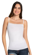 Load image into Gallery viewer, Amante Modal Lace Camisole - White 82801