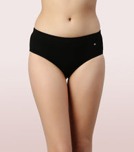 Load image into Gallery viewer, Enamor CR17 Chic Stretch Cotton, All Day Comfort, Mid Waist Hipster Panty for Women - Naturally Breathable, Antimicrobial with Stain release, Inner Elastic, Full Coverage - Pack of 5 (Multicolordark-Color May Vary)