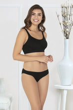 Load image into Gallery viewer, Amante Simple Elegance Non-Padded Non-Wired Cotton Full Cover Bra - Black