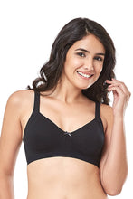 Load image into Gallery viewer, Amante Cotton Non-Padded Non-Wired True Support Bra - Black