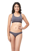 Load image into Gallery viewer, Amante every de Lounge Essentials Non-Padded Non-Wired Full Cover Slip-on Bra - Steel Grey