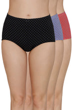 Load image into Gallery viewer, Amante Inner Elastic Print High Rise Full Brief Panties (Pack of 3) 53105