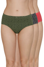 Load image into Gallery viewer, Amante Inner Elastic Print Mid Rise Hipster Panties (Pack of 3) 43105