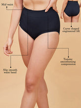Load image into Gallery viewer, Enamor Flexi Free P037 Mid-Waist Tummy Tucker With Slip-Proof Comfort Hipster Briefs