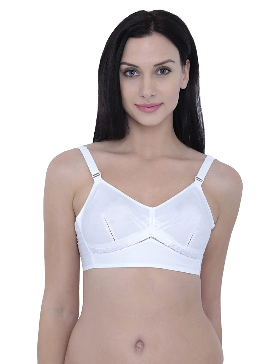 Buy online White Cotton Bra from lingerie for Women by Libertina for ₹719  at 21% off