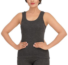 Load image into Gallery viewer, Monte Carlo Pure New Merino Wool Machine Washable Sleeveless Round Neck Thermal for Women Black Color romanonx.com