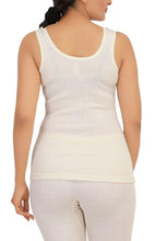 Load image into Gallery viewer, Monte Carlo Pure New Merino Wool Machine Washable Sleeveless Round Neck Thermal for Women Off White Color romanonx.com